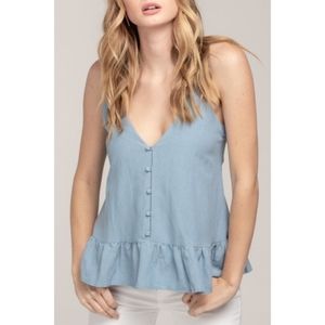 Everly Ruffle Bottom Cami Size S